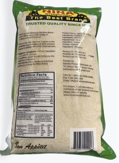 Nina Ijebu Gari (Cassava Granules) |Crisp, Tangy, Naturally Gluten-Free | 5 lb