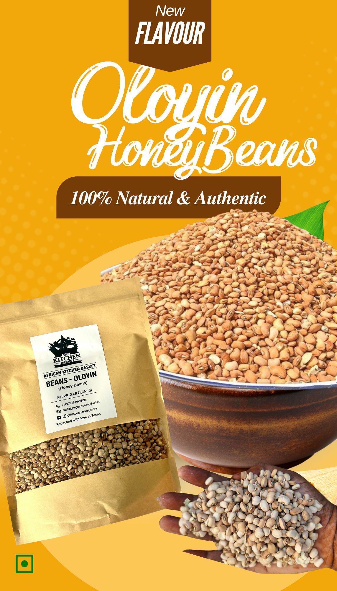 Dried Honey(Oloyin) Beans | For Ewa Agoyin & Beans and Plantain