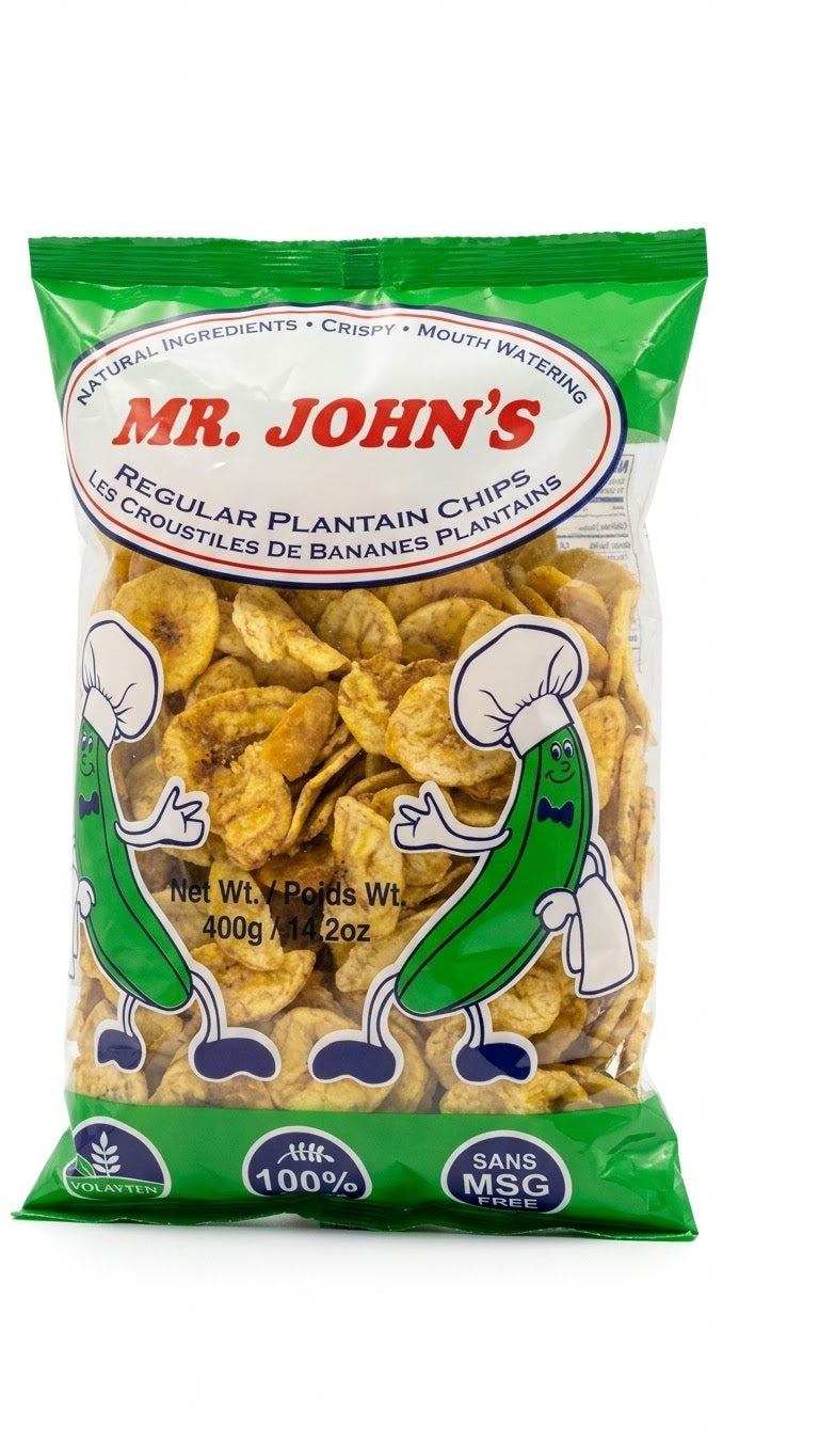 Mr. John's Plantain Chips | The Crunch You Grew Up On | 400g
