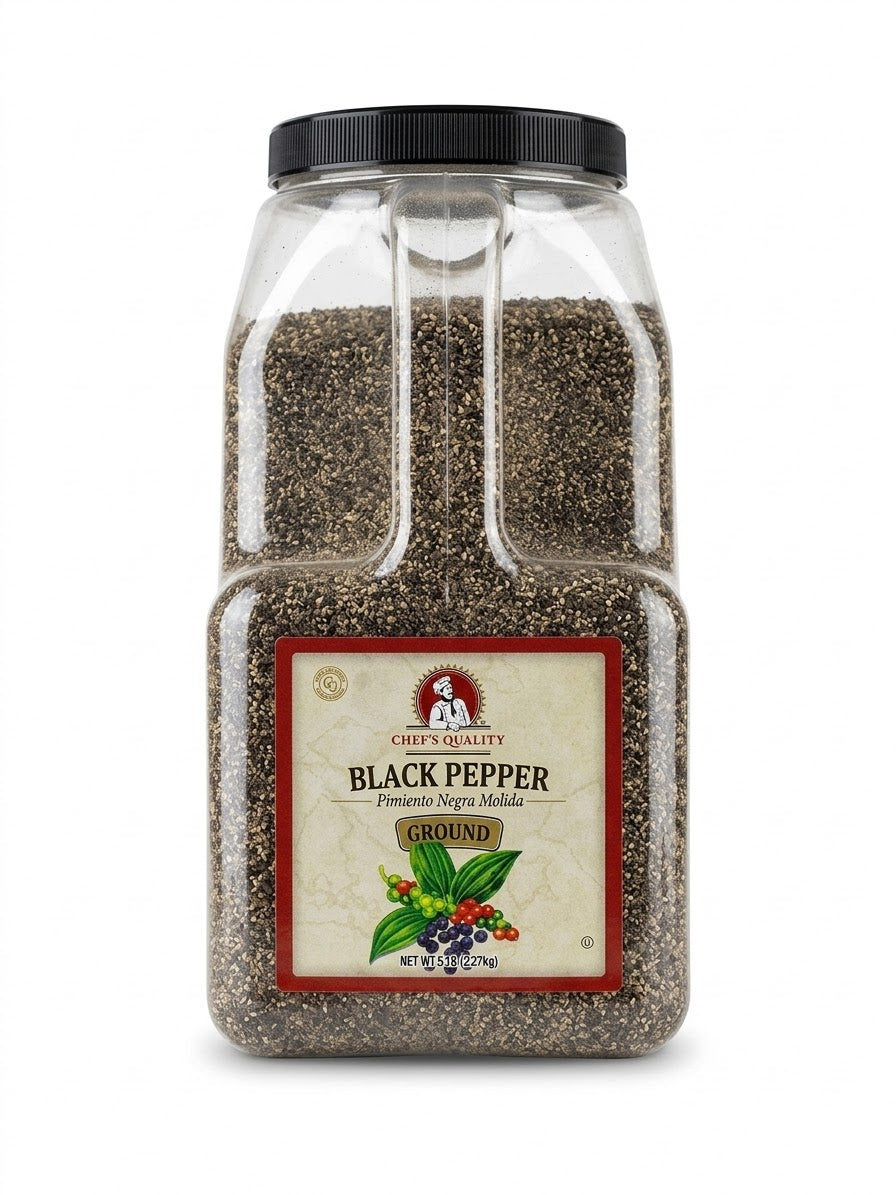 Ground Black Pepper | 5 lb | Bulk Pack