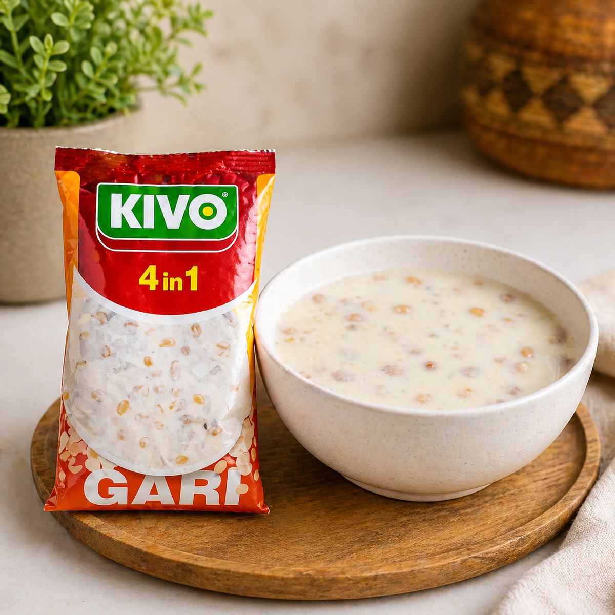 Kivo 4-in-1 Gari Soaking Mix – Groundnut