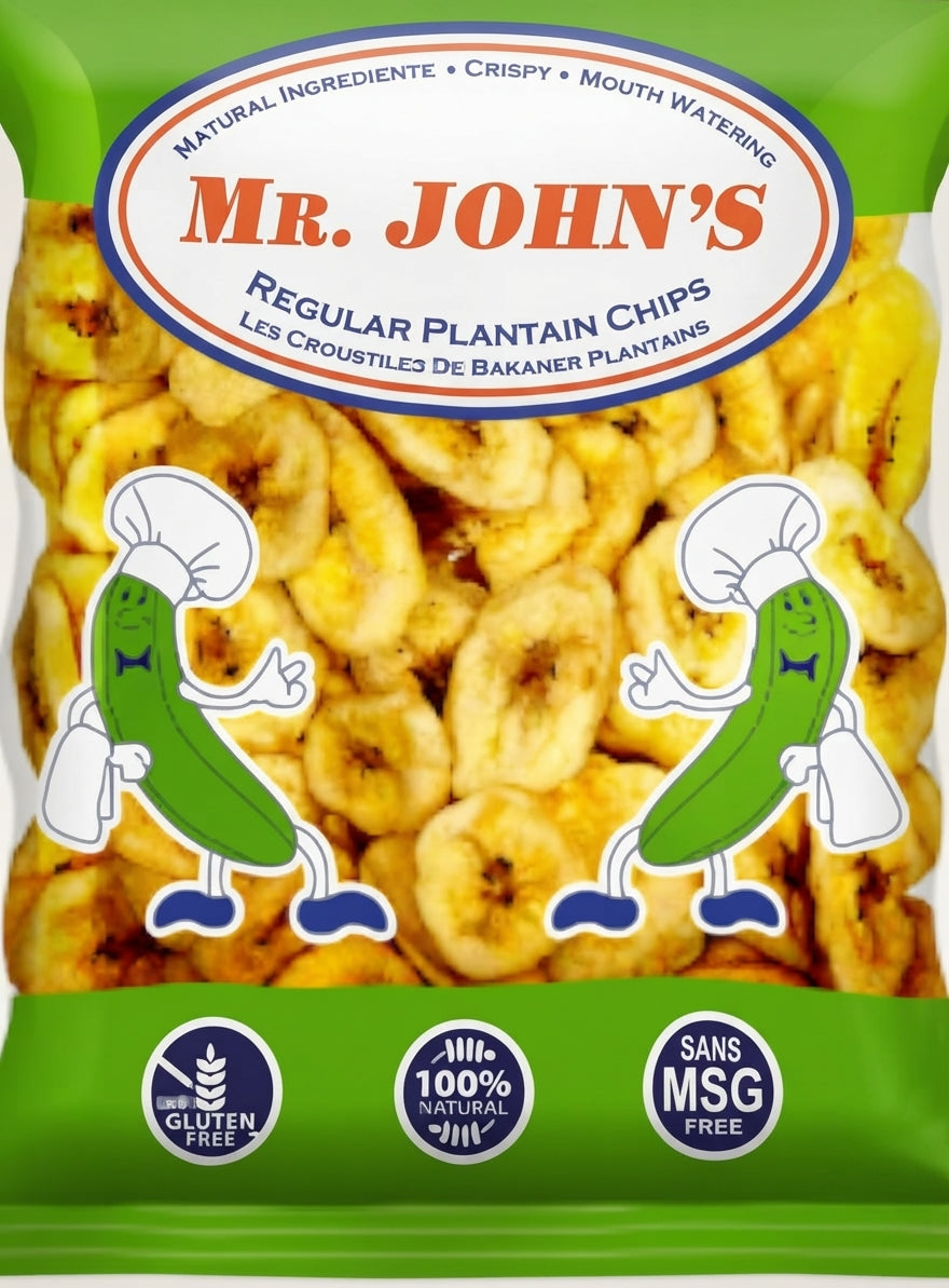 Mr. John's Plantain Chips | The Crunch You Grew Up On | 400g