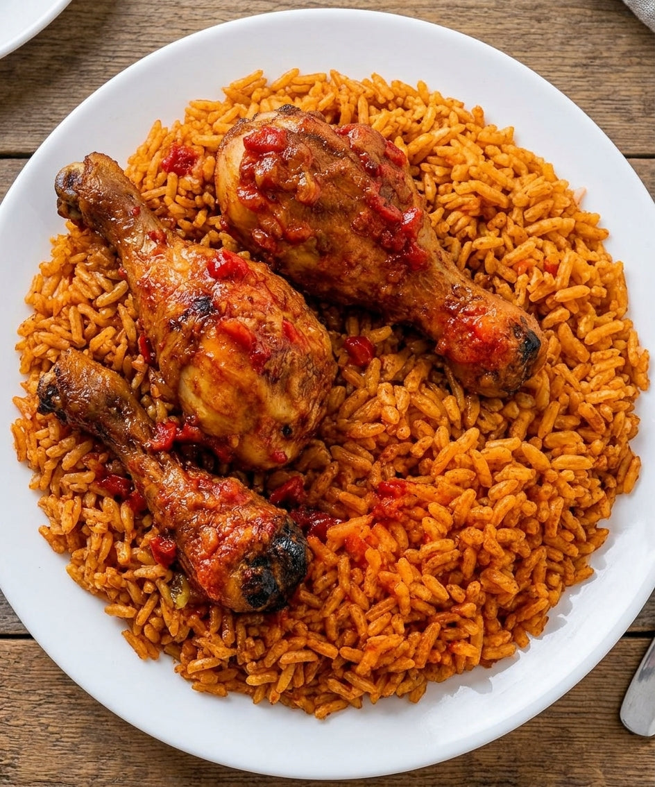 Homemade Party Jollof Rice | Ready to Eat | Rich & Mild-to-Spicy