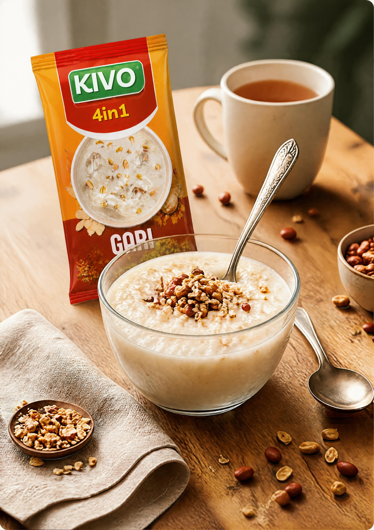 Kivo 4-in-1 Gari Soaking Mix – Groundnut