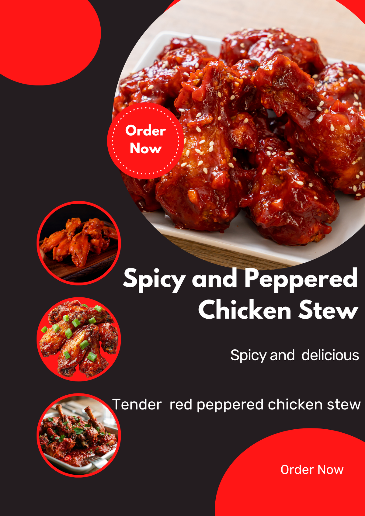 Homemade Spicy Chicken Stew | Tender Chicken in Deep Red Pepper Sauce